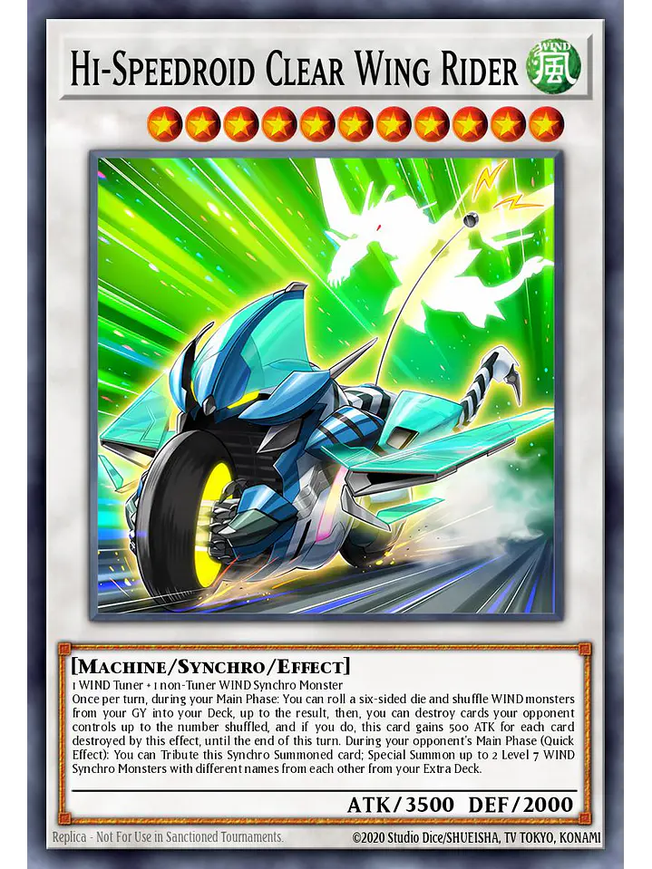 Hi-Speedroid Clear Wing Rider - LAVD-ENS33 - Secret Rare 1st Edition 1