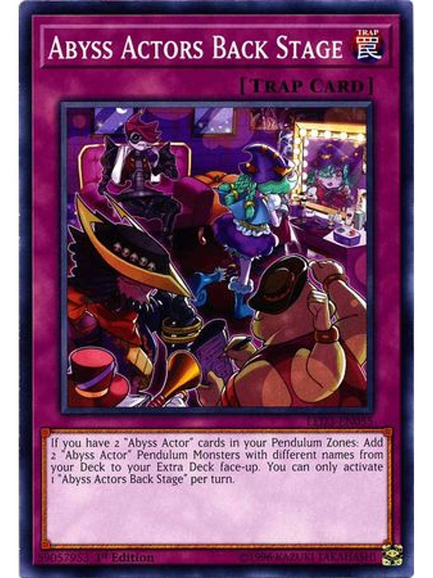 Abyss Actors Back Stage - LED3-EN055 - Common 1st Edition 1