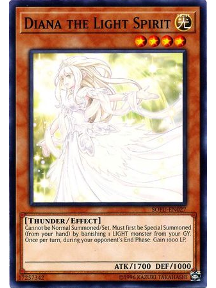 Diana the Light Spirit - SOFU-EN027 - Common Unlimited 1
