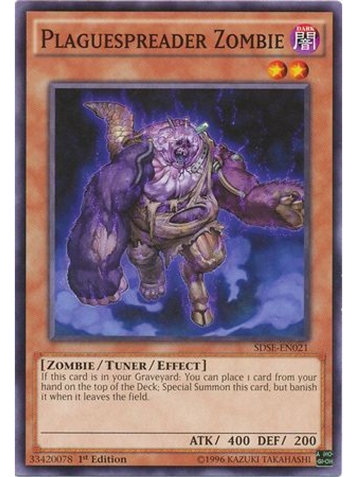 Plaguespreader Zombie - SDSE-EN021 - Common 1st Edition 1