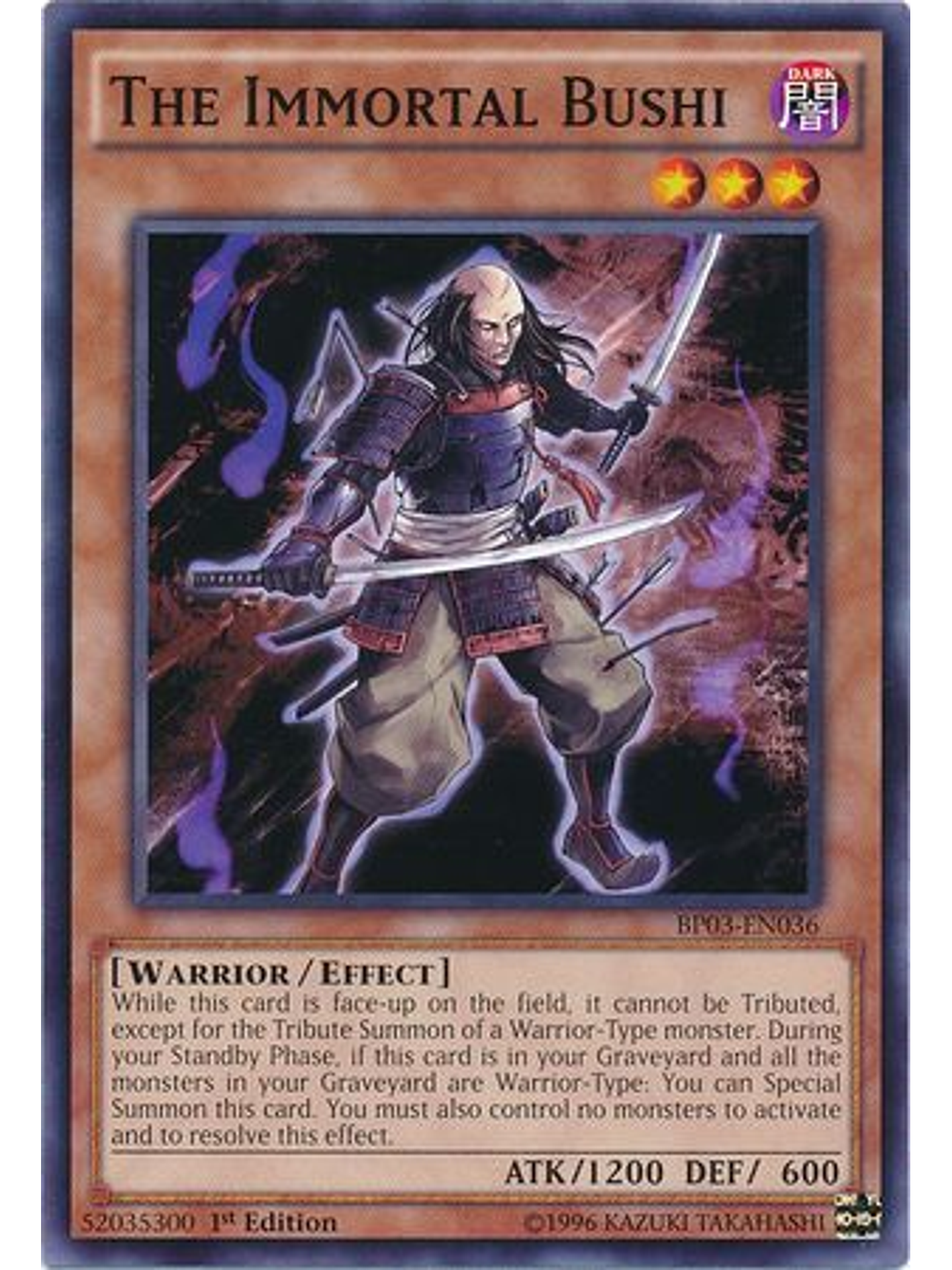 The Immortal Bushi - BP03-EN036 - Common 1st Edition 1
