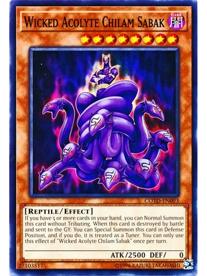 Wicked Acolyte Chilam Sabak - COTD-EN093 - Common Unlimited 1