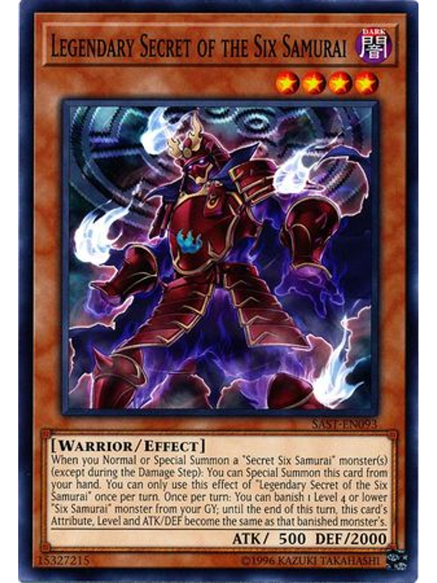 Legendary Secret of the Six Samurai - SAST-EN093 - Common Unlimited 1