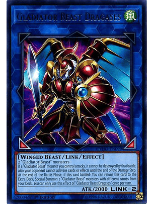 Gladiator Beast Dragases - CYHO-EN099 - Rare 1st Edition