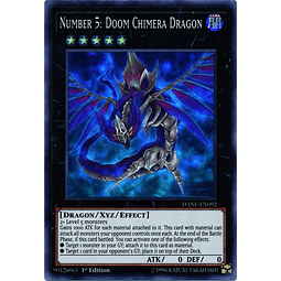 Number 5: Doom Chimera Dragon - dane-en092 - Super Rare 1st Edition