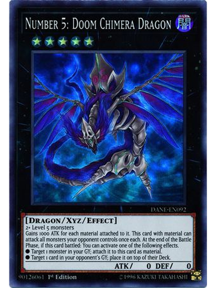 Number 5: Doom Chimera Dragon - dane-en092 - Super Rare 1st Edition 1