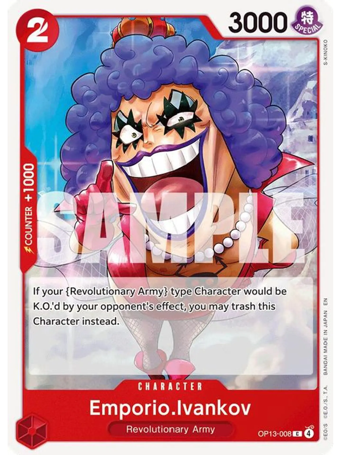 OP13-008 C Emporio.Ivankov (ST35 NO FOIL) 1