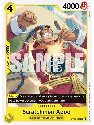 ST36-003 C Scratchmen Apoo (ST36 NO FOIL)