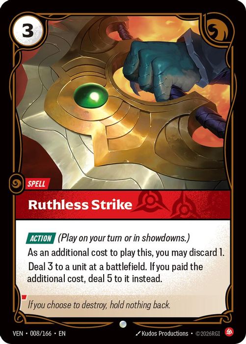 008/166 C Ruthless Strike