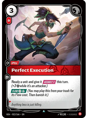 012/166 U Perfect Execution