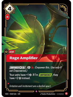018/166 R Rage Amplifier