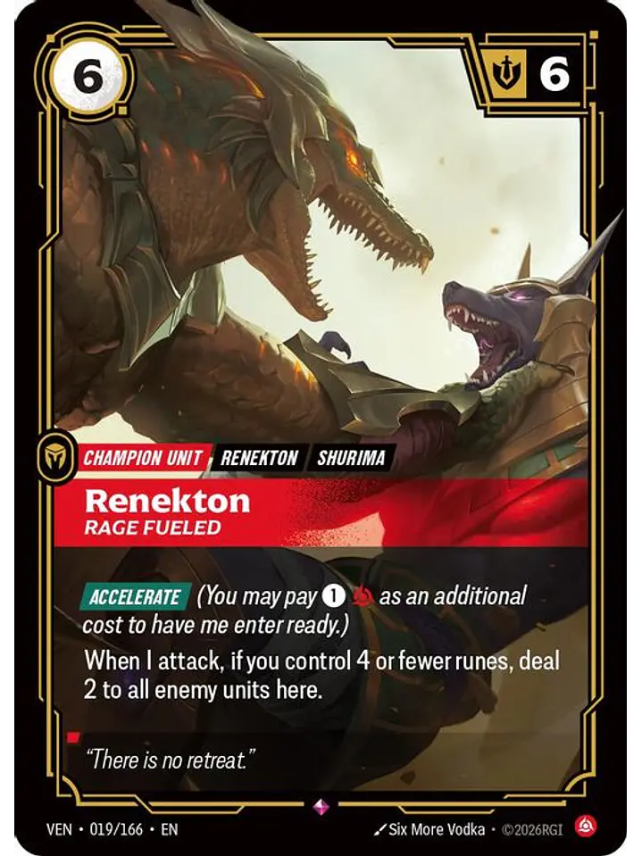 019/166 R Renekton, Rage Fueled 1