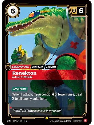 019a/166 (Alternate Art) enekton, Rage Fueled