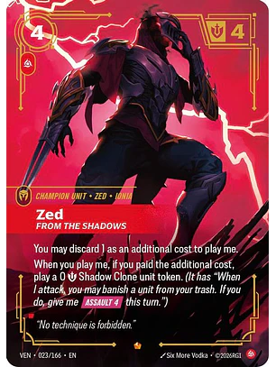 023/166 Epic Zed, From the Shadows