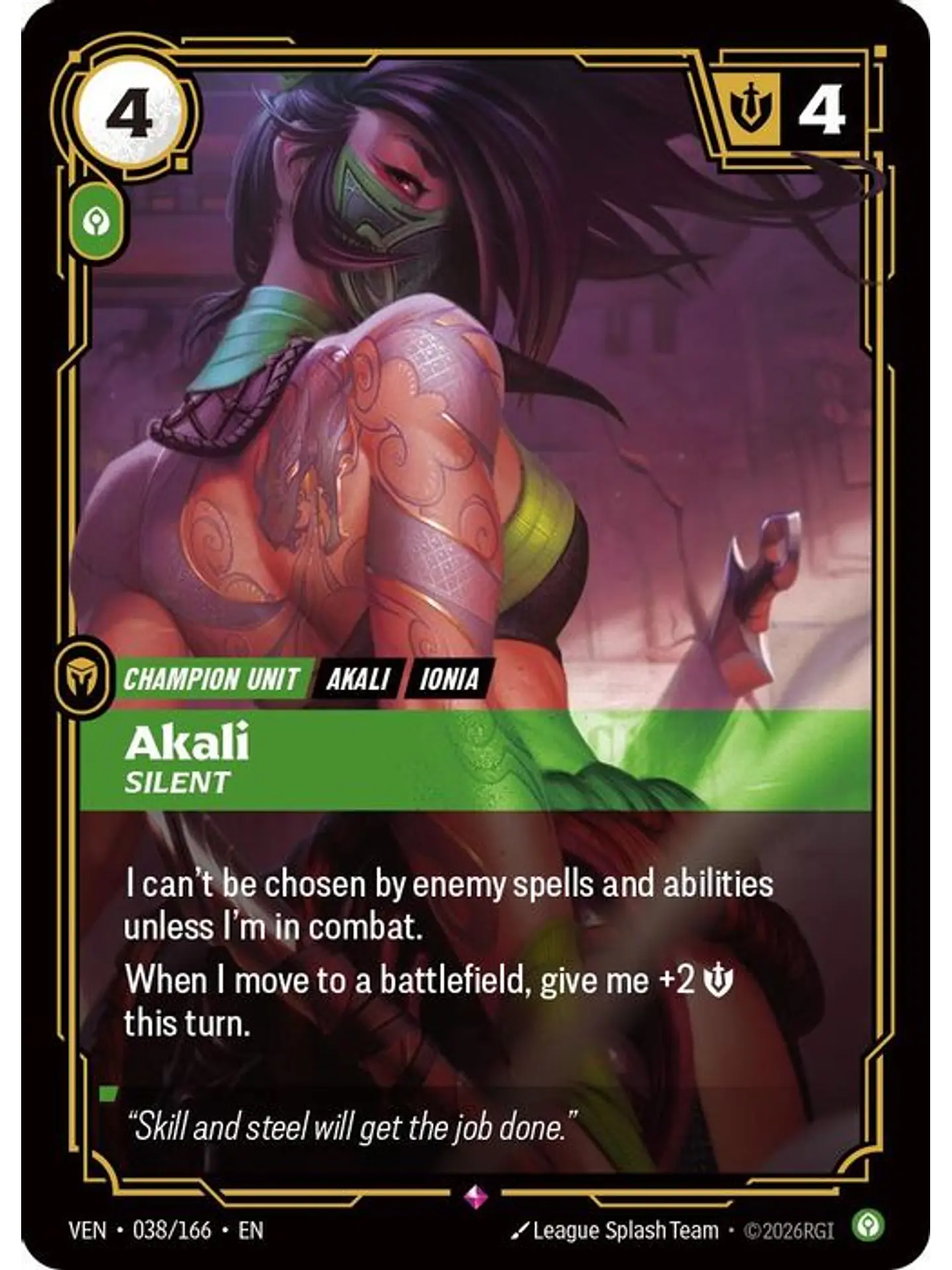 038/166 R Akali, Silent 1