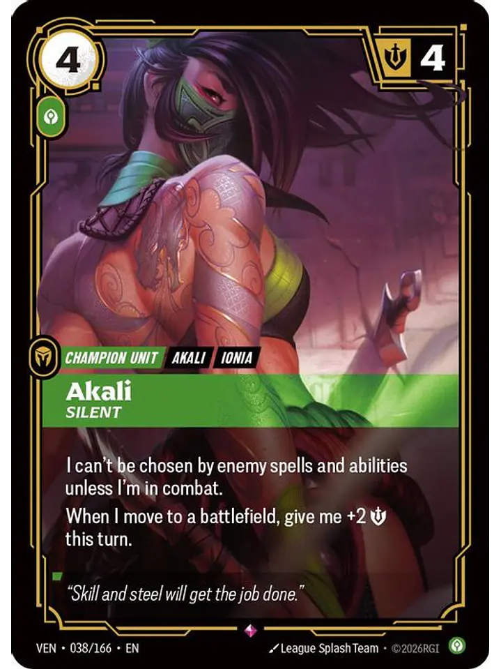038/166 R Akali, Silent 1