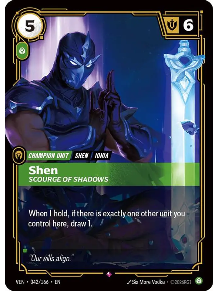 042/166 R Shen, Scourge of Shadows 1