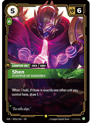 042a/166 (Alternate Art) Shen, Scourge of Shadows