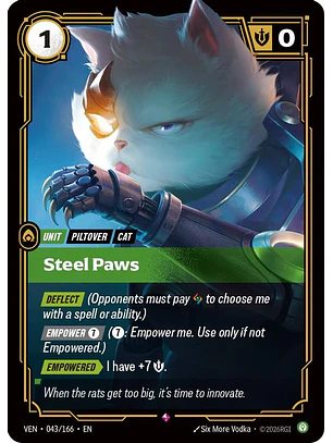 043/166 R Steel Paws