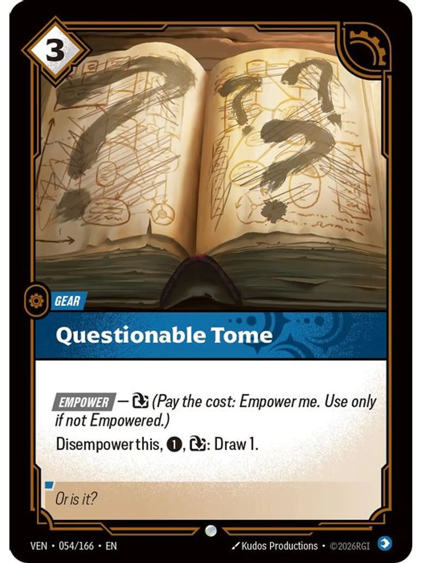 054/166 C Questionable Tome 1
