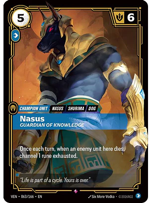 063/166 R Nasus, Guardian of Knowledge
