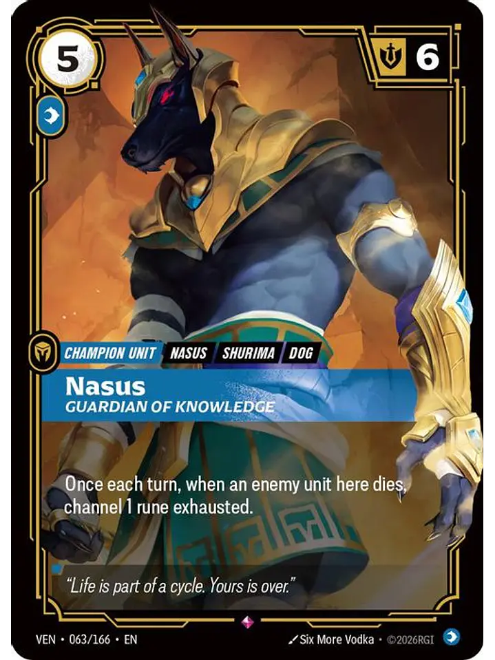 063/166 R Nasus, Guardian of Knowledge 1