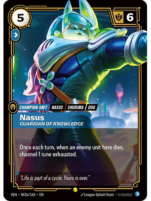 063a/166 (Alternate Art) Nasus, Guardian of Knowledge