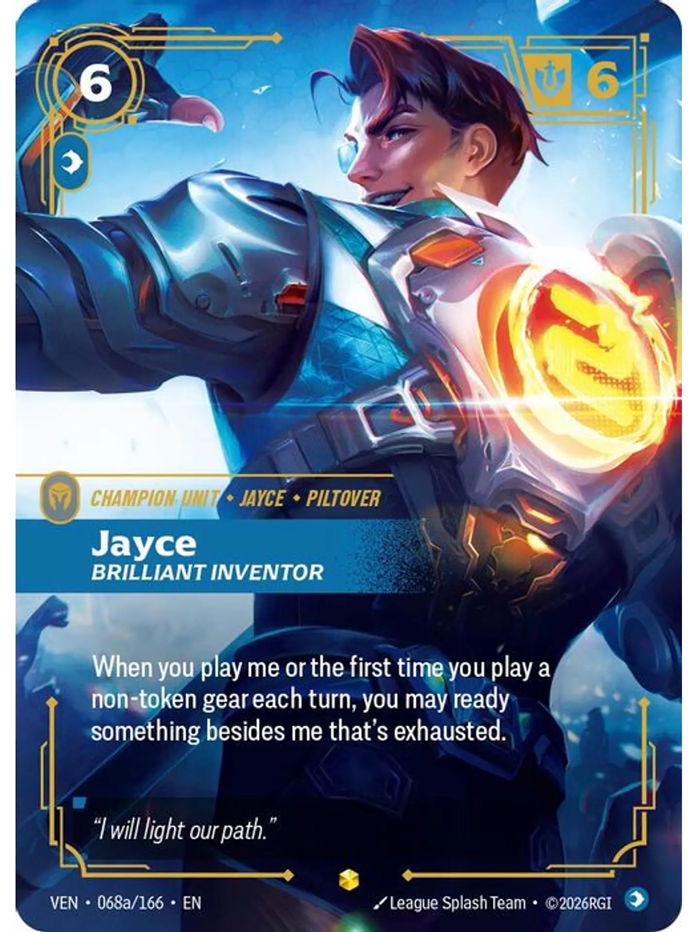 068a/166 (Alternate Art) Jayce, Brilliant Inventor 1