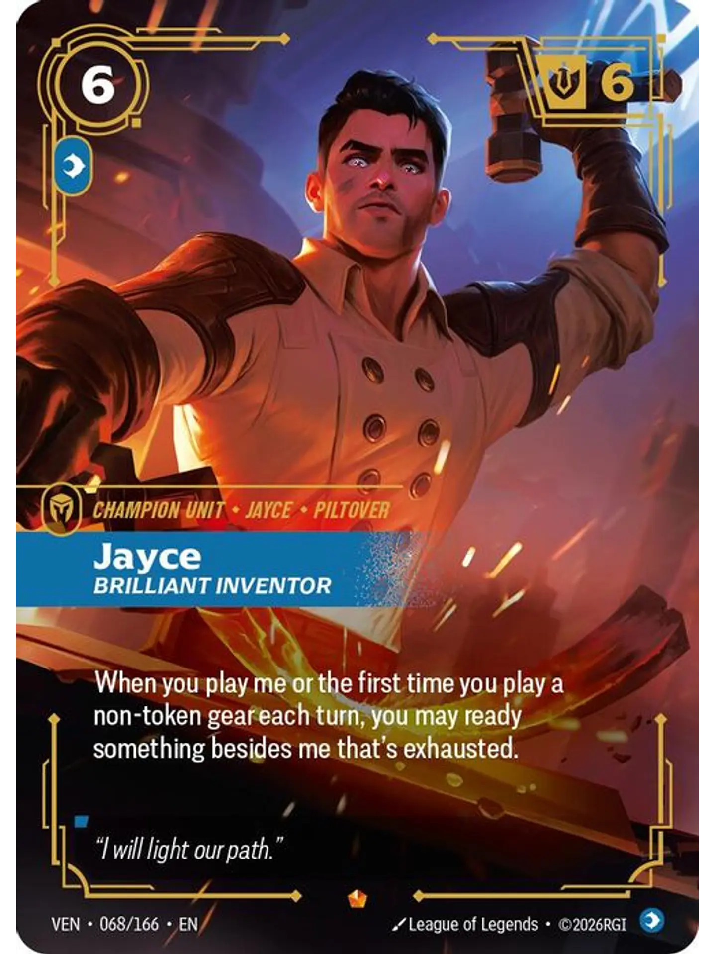 068/166 Epic Jayce, Brilliant Inventor 1