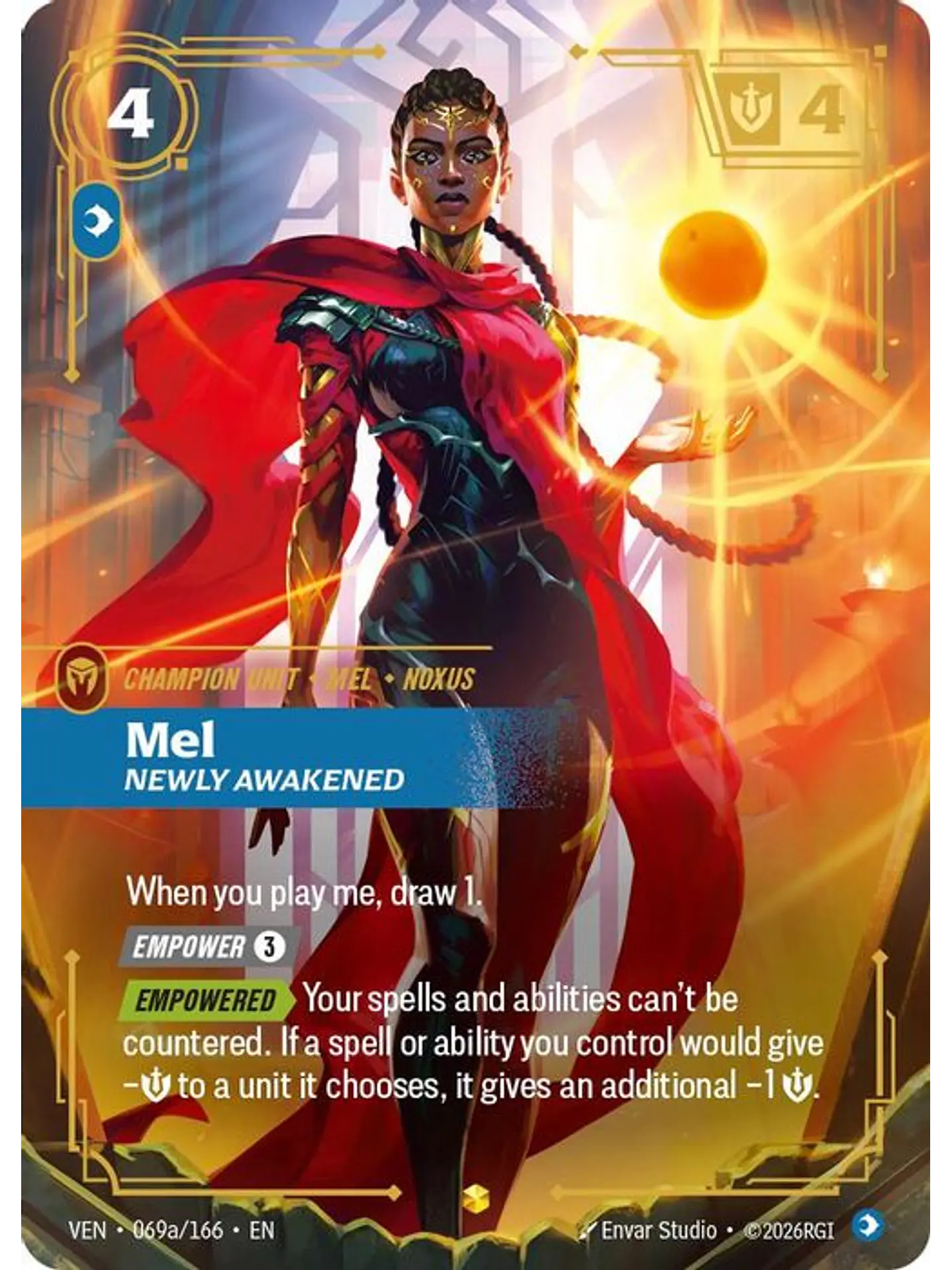 069a/166 (Alternate Art) Mel, Newly Awakened 1