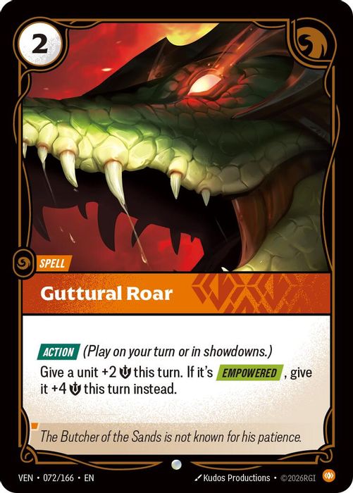072/166 C Guttural Roar