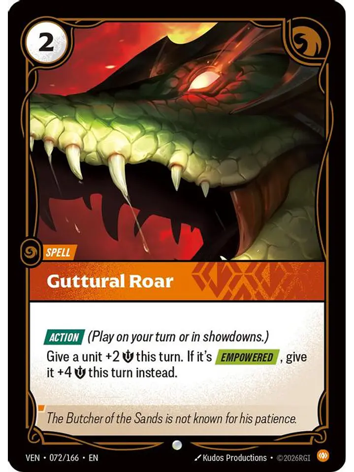 072/166 C Guttural Roar 1