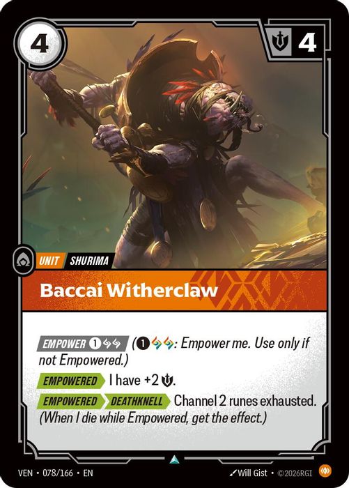 078/166 U Baccai Witherclaw