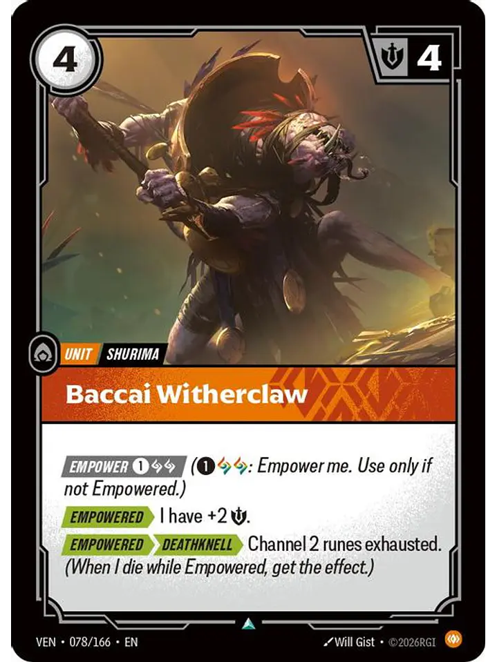 078/166 U Baccai Witherclaw 1