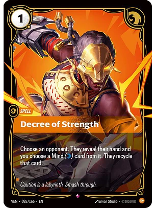 085/166 R Decree of Strength