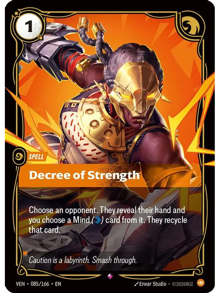 085/166 R Decree of Strength 1