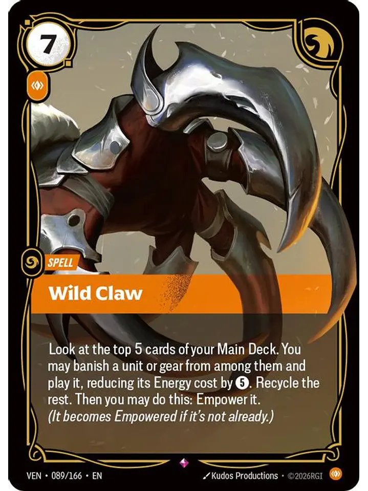 089/166 R Wild Claw 1