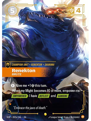 092a/166 (Alternate Art) Renekton, Brute