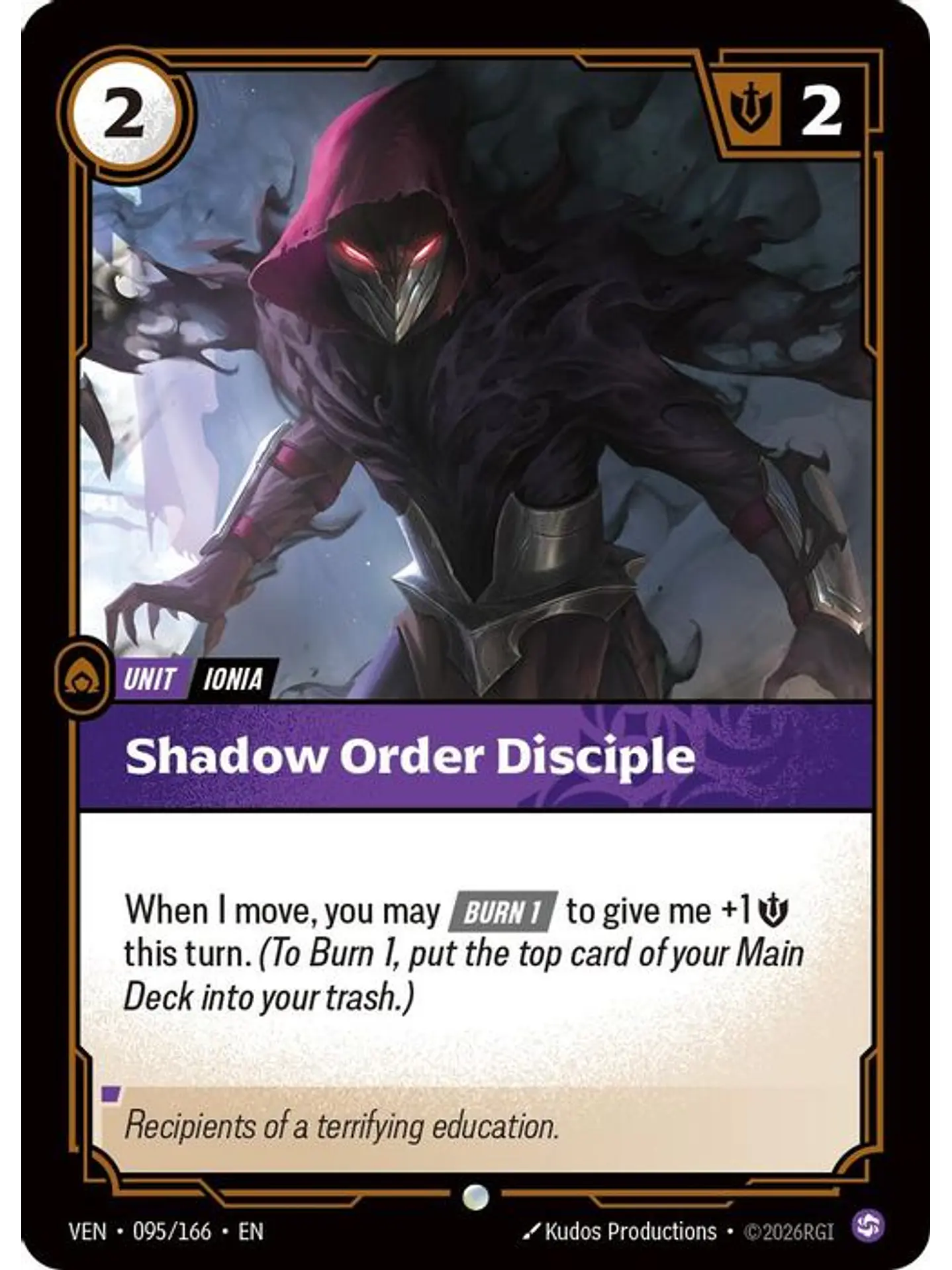 095/166 C Shadow Order Disciple 1