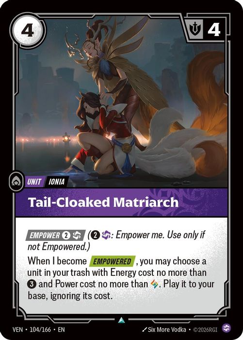 104/166 U Tail-Cloaked Matriarch