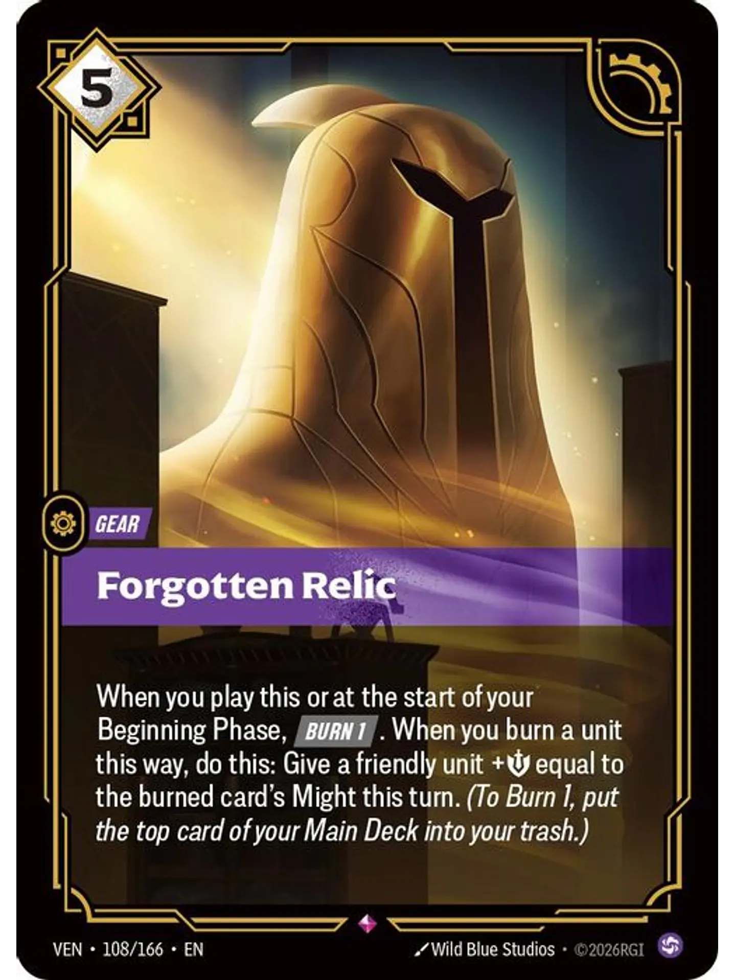 108/166 R Forgotten Relic 1