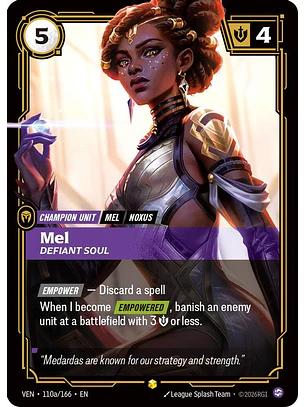 110a/166 (Alternate Art) Mel, Defiant Soul