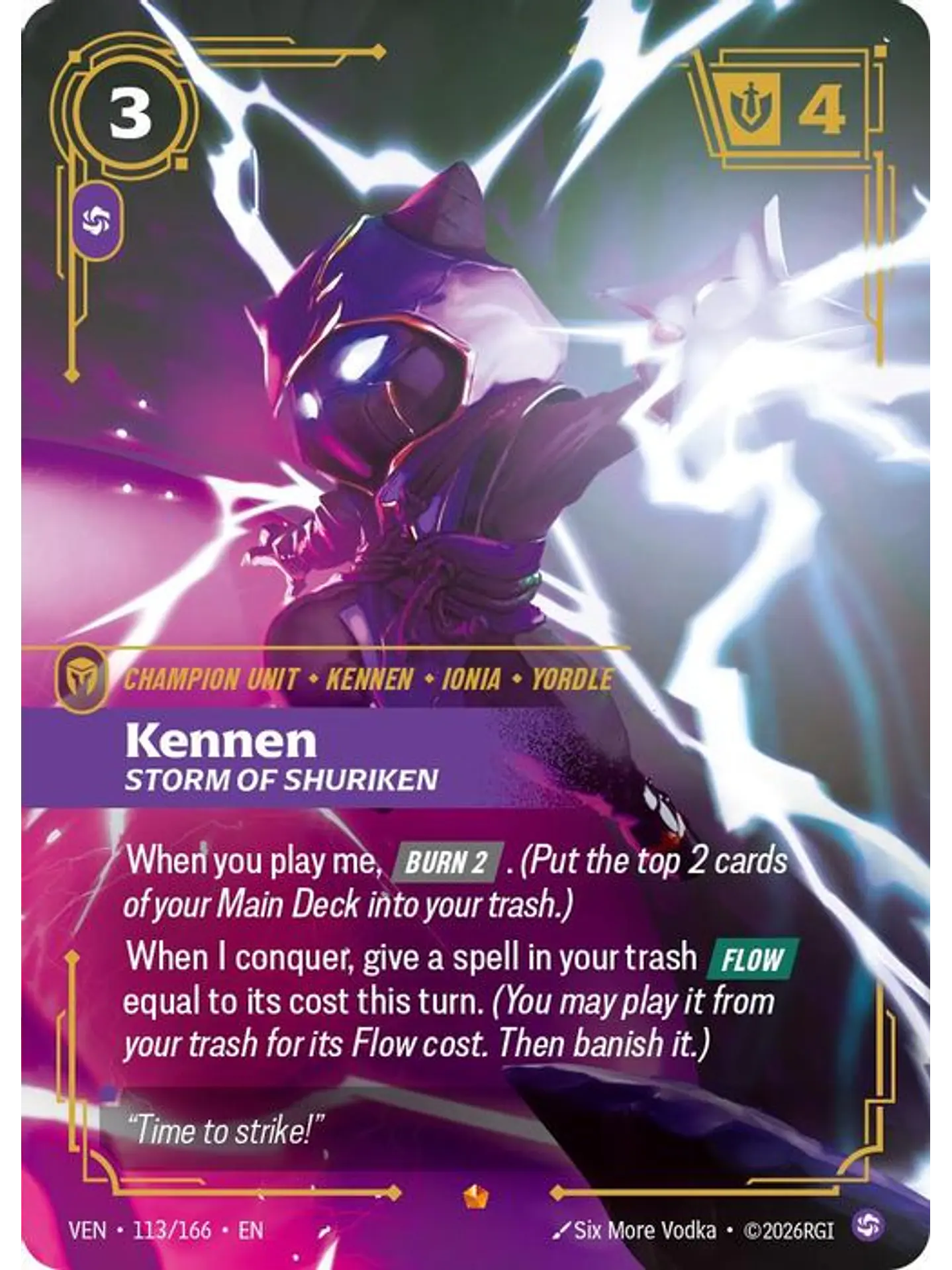 113/166 Epic Kennen, Storm of Shuriken 1
