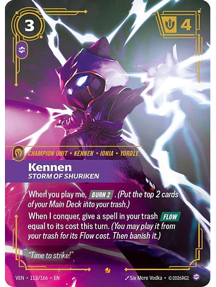 113/166 Epic Kennen, Storm of Shuriken