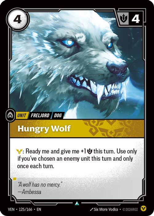 125/166 U Hungry Wolf