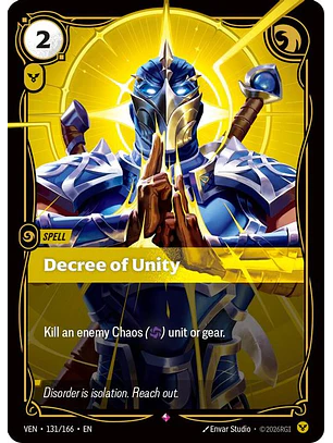 131/166 R Decree of Unity