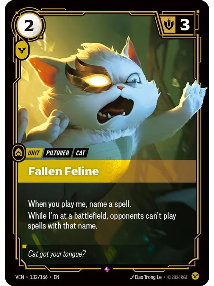 132/166 R Fallen Feline 1