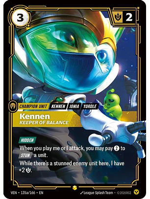 135a/166 (Alternate Art) Kennen, Keeper of Balance