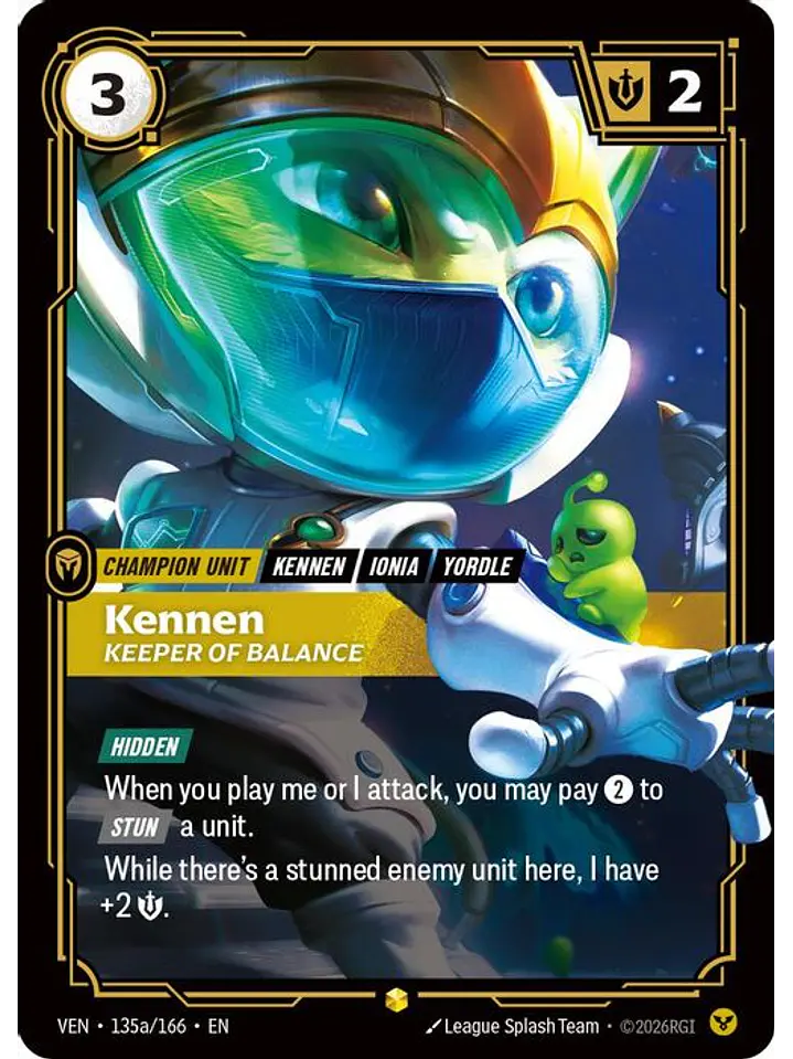 135a/166 (Alternate Art) Kennen, Keeper of Balance 1