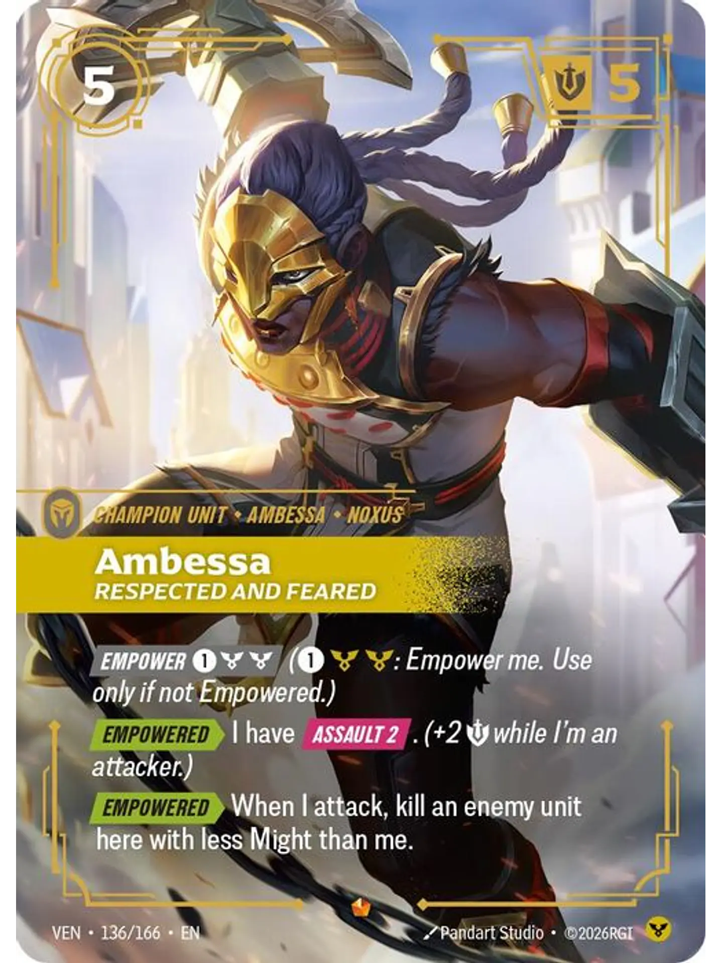 136/166 Epic Ambessa, Respected and Feared 1